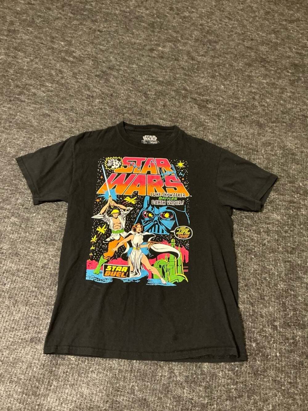 Star Wars Luke Skywalker Batle Darth Vader T-shirt...